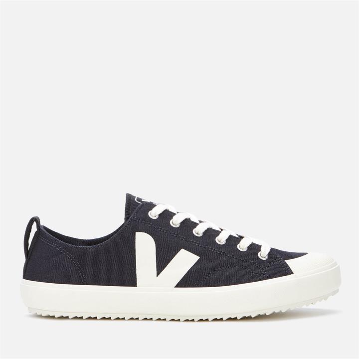 Veja Men's Nova Canvas Low Top Trainers - Black Pierre - UK 9