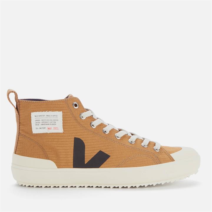 Veja Men's Nova Vegan Hi-Top Trainers - Tent/Black - UK 9