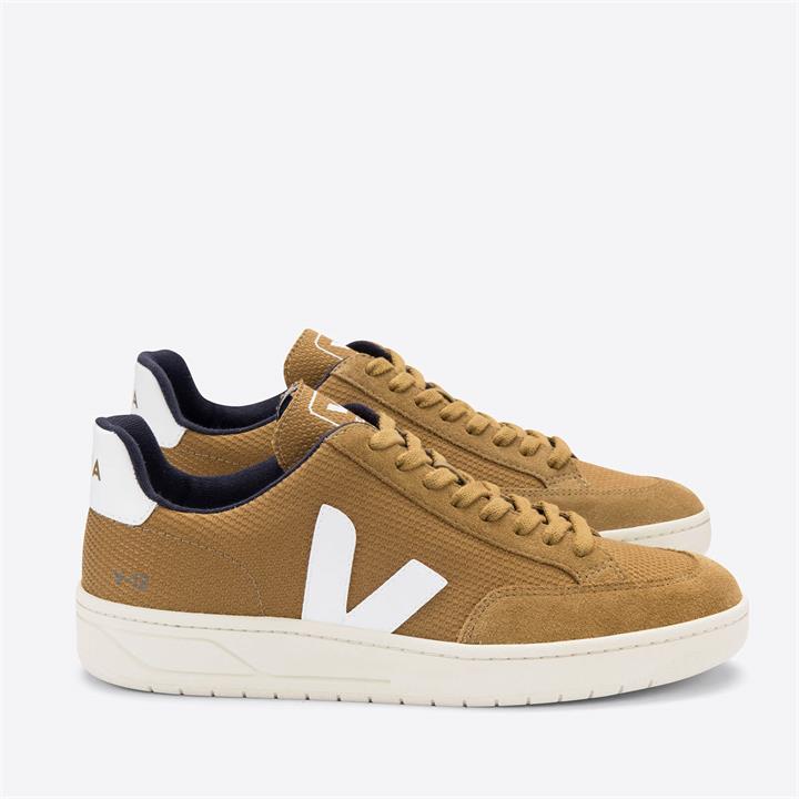 Veja Men's V-12 Mesh Trainers - Tent/White - UK 7