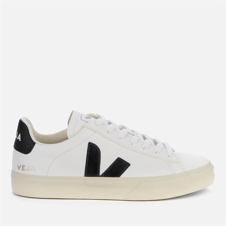 Veja Women's Campo Chrome Free Leather Trainers - Extra White/Black - UK 2