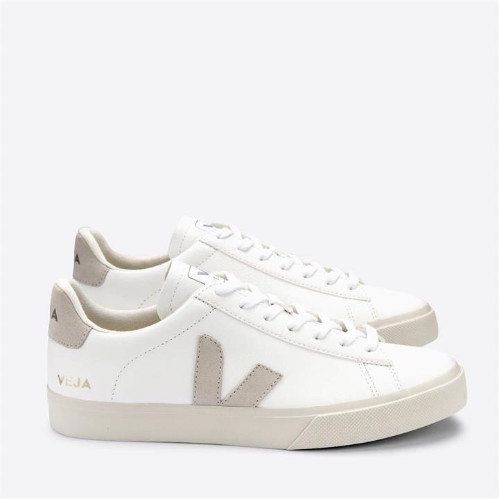 Veja Women's Campo Chrome Free Leather Trainers - Extra White/Natural - UK 3