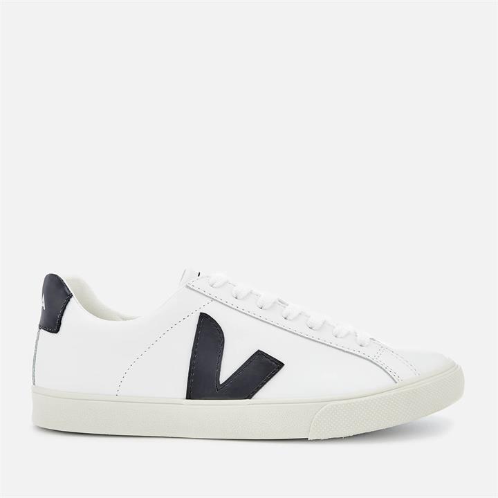 Veja Women's Esplar Leather Trainers - Extra White/Black - UK 3