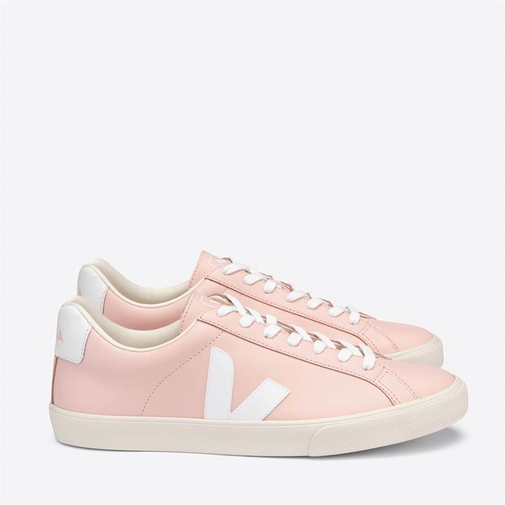 Veja Women's Esplar Leather Trainers - Petale/White - UK 5