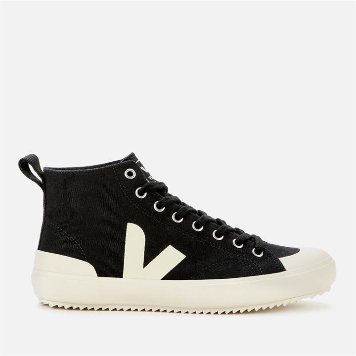 Veja Women's Nova Canvas Hi-Top Trainers - Black/Pierre - UK 3
