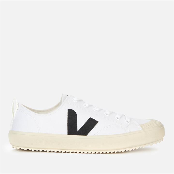 Veja Women's Nova Canvas Low Top Trainers - White/Black - UK 2