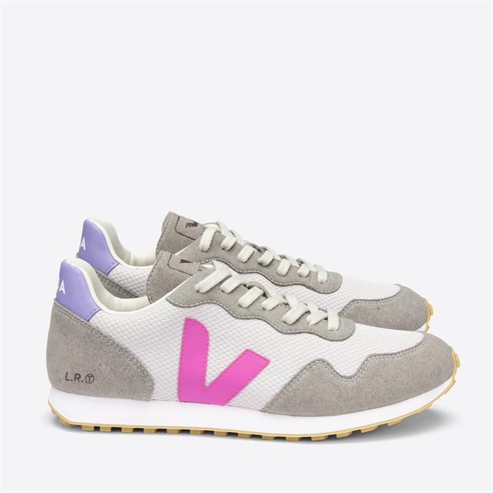 Veja Women's SDU Running Style Trainers - Light Grey/Ultraviolet - UK 3