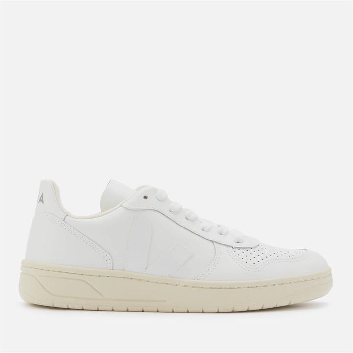 Veja Women's V-10 Leather Trainers - Extra White - UK 6