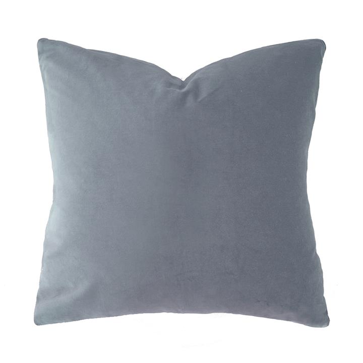 Velvet Cushion Filled 50x50cm Steel Blue