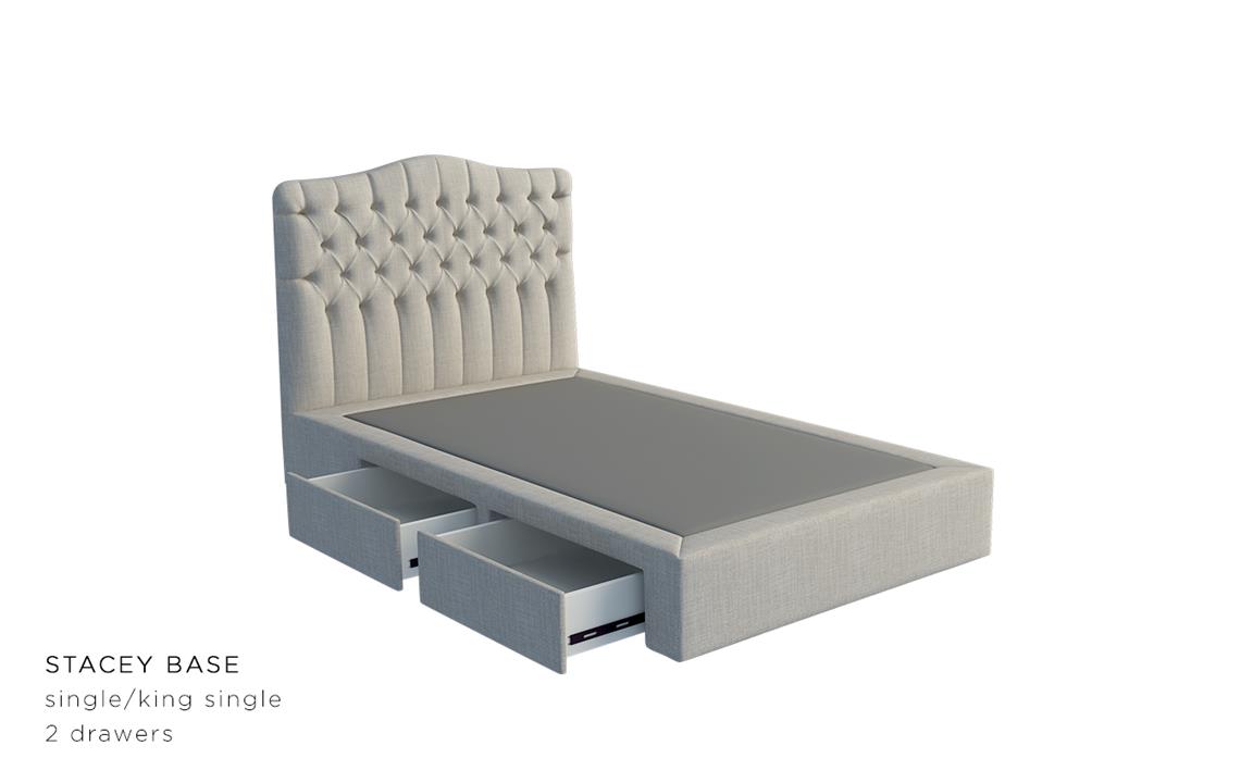 Venus custom deluxe bed frame with choice of storage base