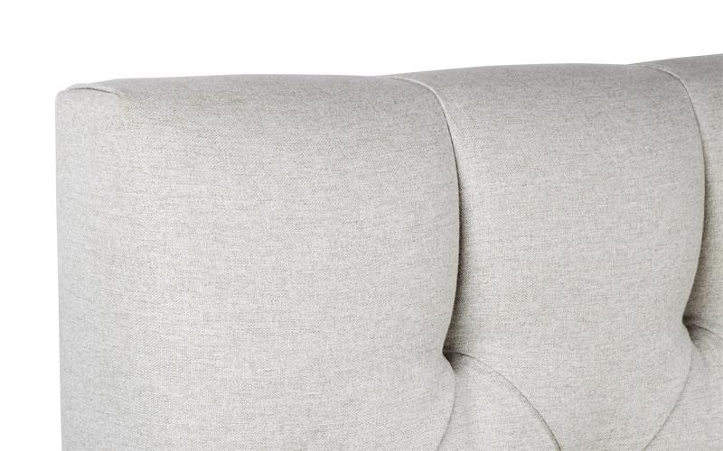 Vienna custom upholstered square bed frame with choice of storage base