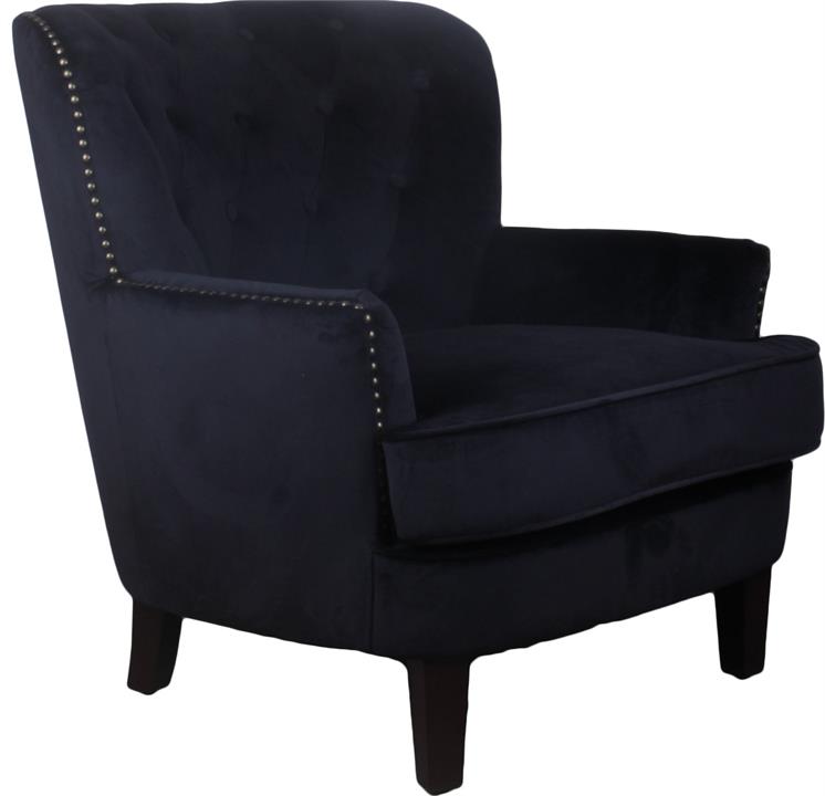 Vietti Chair Black Velvet