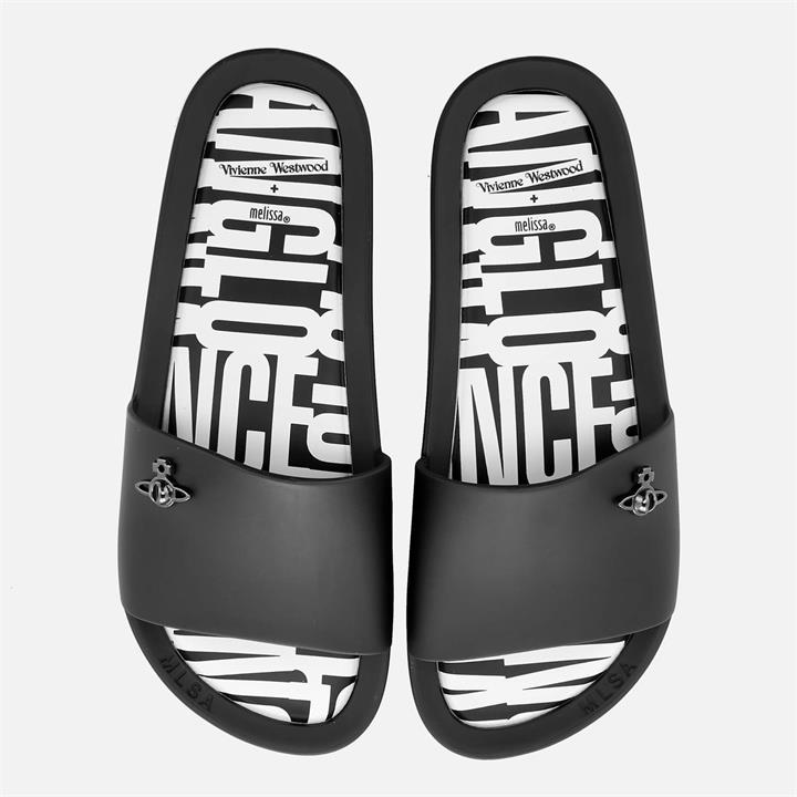 Vivienne Westwood for Melissa Women's Beach Slide 20 Sandals - Black Orb - UK 3