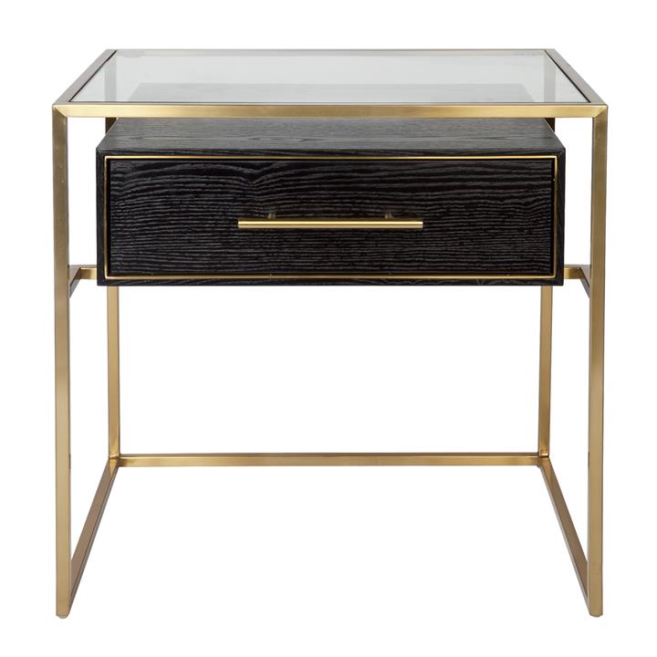 Vogue Bedside Table - Small Gold