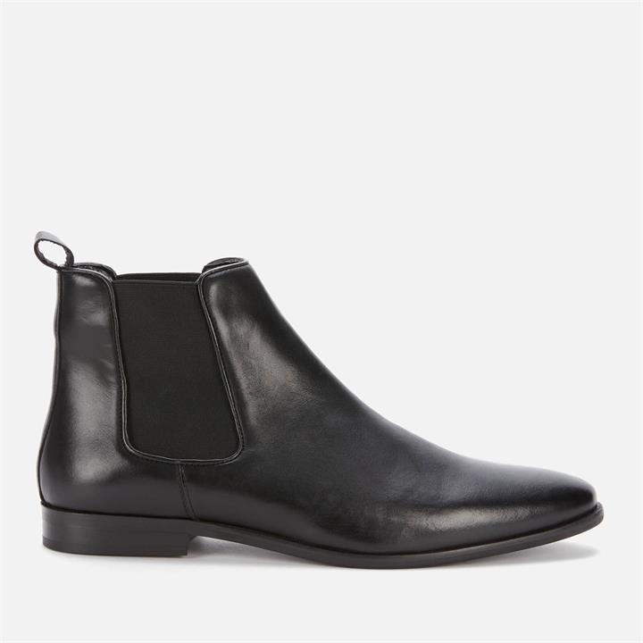 Walk London Men's Alfie Leather Chelsea Boots - Black - UK 8