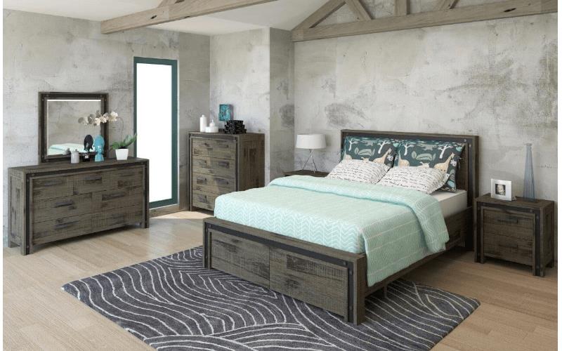 Warehouse timber storage bed frame - suite options