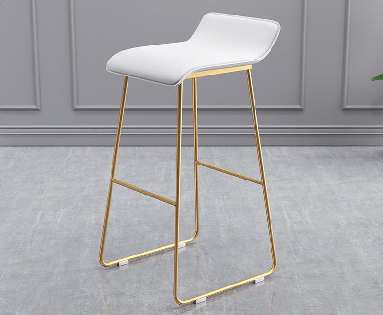 Wave Kitchen Bench Height Stool White