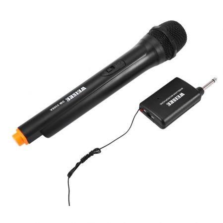 WEISRE DM - 3308A Professional VHF Wireless Handheld Dual Channel Transmitter Mic Set