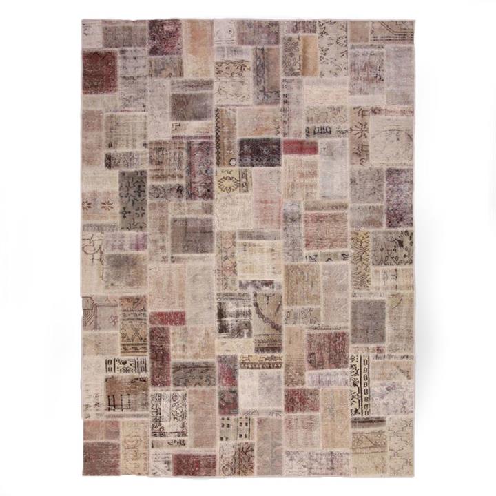 Wheat-Brown Patchwork Rug 297X214Cm