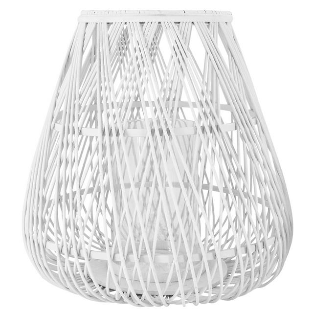 White Bamboo Lantern 37x49.5cm