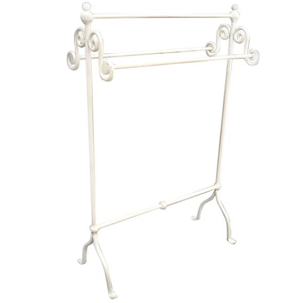 Whitewash Iron Towel Rail