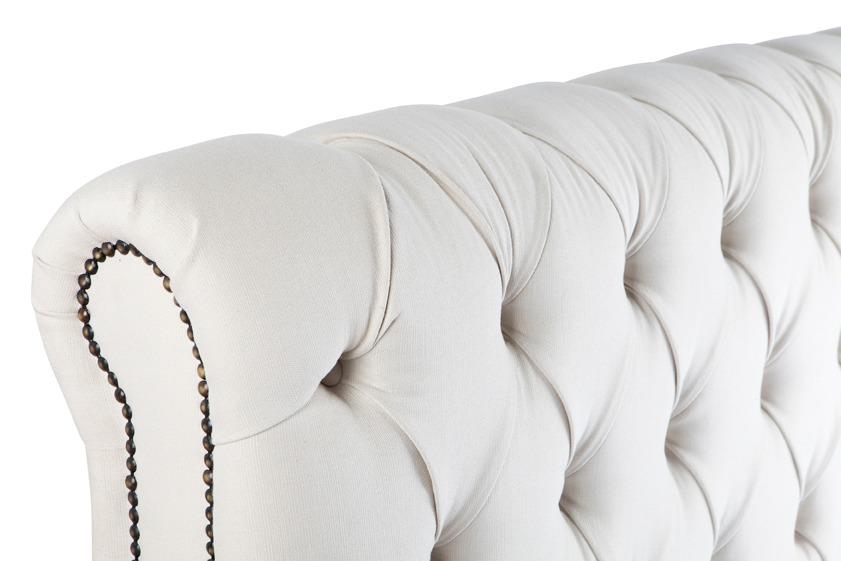 Winchester custom upholstery bed frame with choice of standard base
