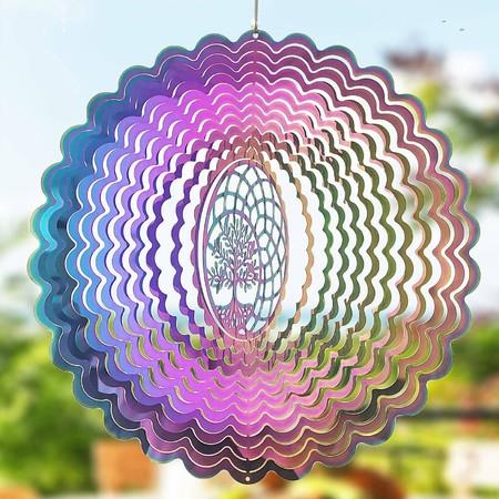 Wind Spinners-Hanging Wind Spinner Outdoor Metal Spinners for Yard Garden Backyard