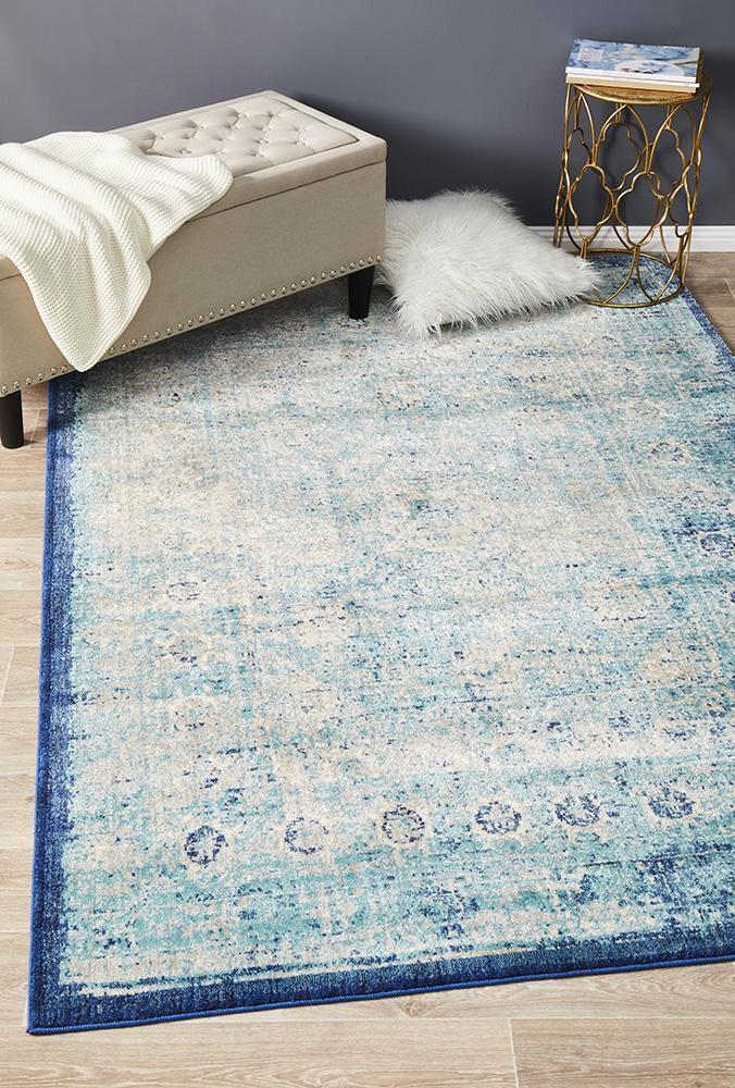 Wind Stunning Designer Rug Blue 290X200cm