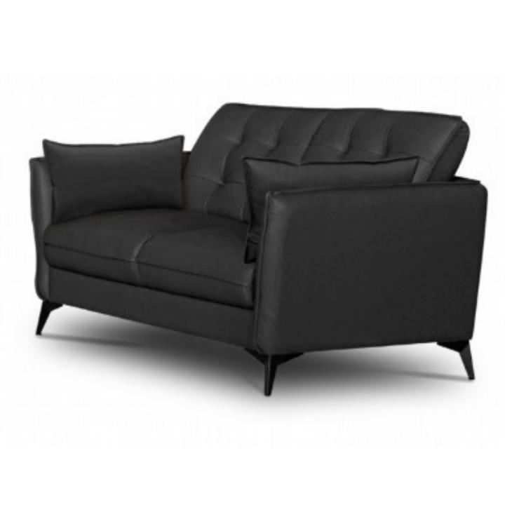 Winston 2 Seater Sofa - Black Leather