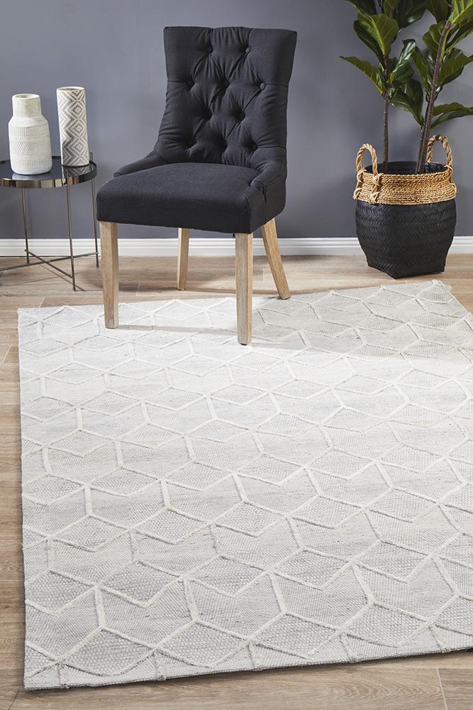 Winter Grey Brush Modern Rug 400X300cm