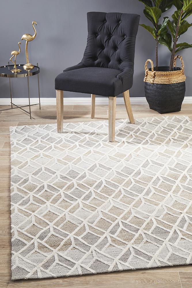 Winter Sand Hills Modern Rug 225X155cm