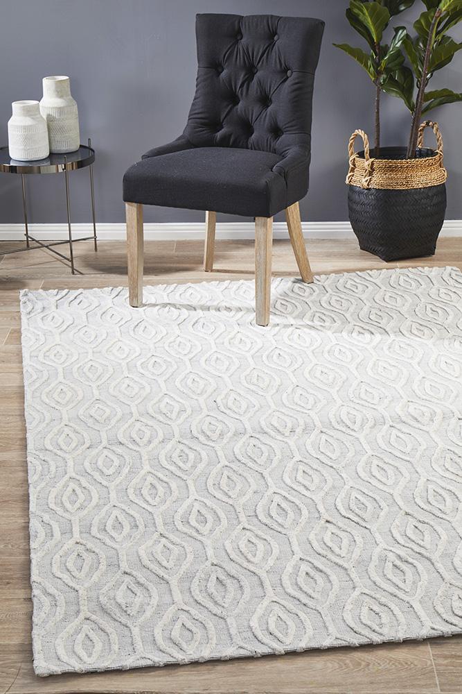 Winter Wish White Modern Rug 225X155cm