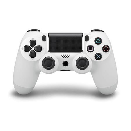 Wireless Game Controller Compatible with PS-4/Pro Console (White)