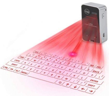 Wireless Laser Projection Bluetooth Virtual Keyboard,Ultra-Portable Mini Typewriter Accessory for Smart Phones, PC, iPad, Android, Windows