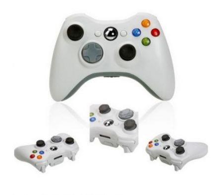Wireless Shock Game Controller For Microsoft xBox360 White