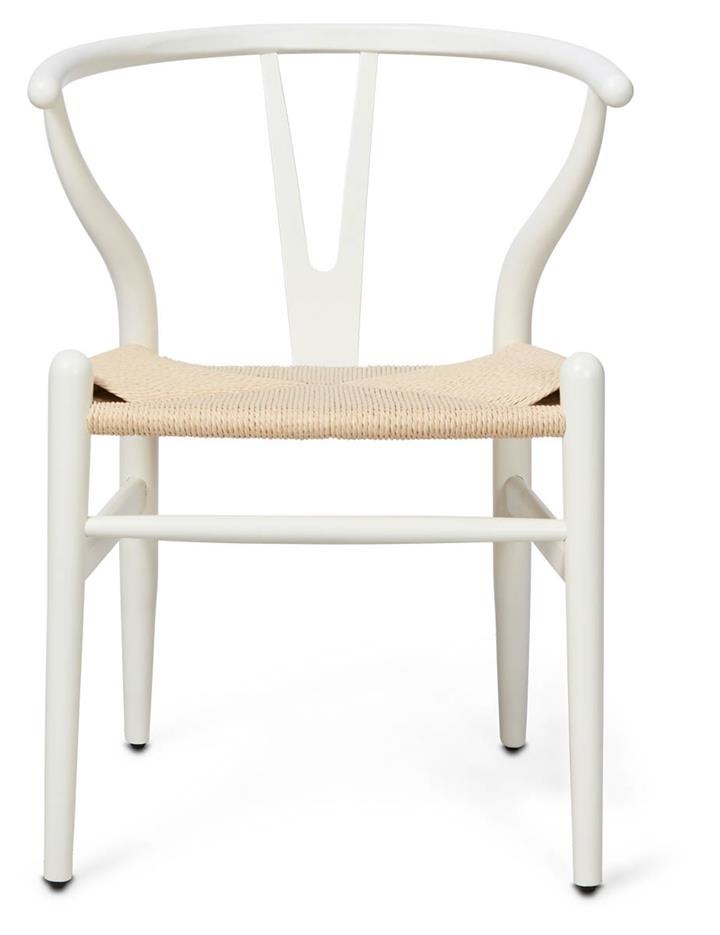 Wishbone Beechwood Chair - White/Natural
