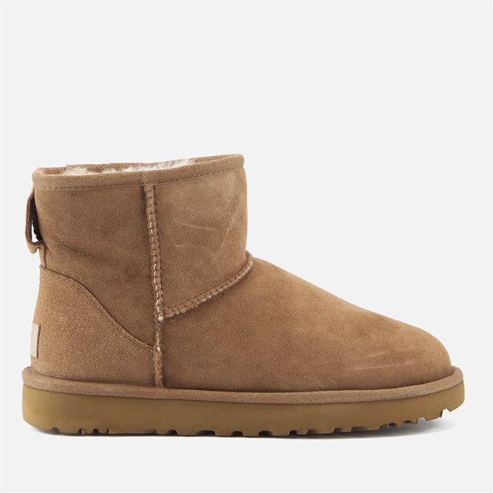 Women's Classic Mini II Sheepskin Boots - Chestnut - UK 3