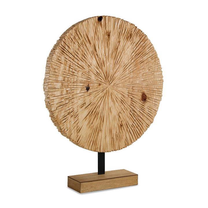 Wooden Round Carving Large 63X53Cm