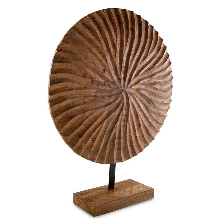 Wooden Round Carving Large 76X58Cm