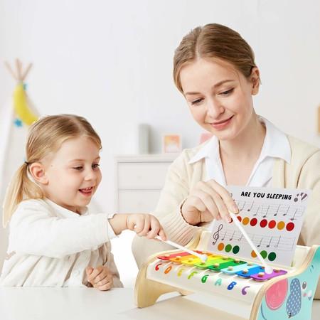 Wooden Xylophone for Kids, Baby Musical Instrument Toy For Toddlers