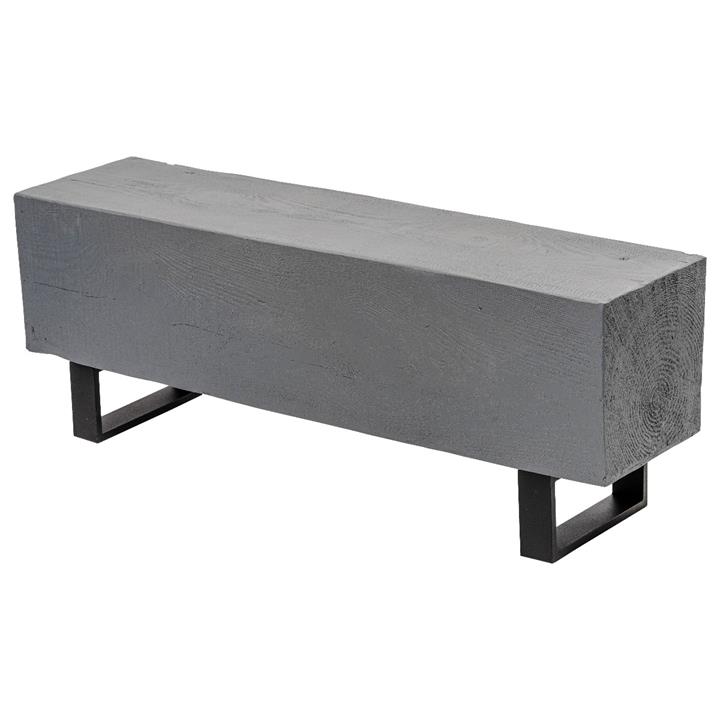 Woodland Outdoor Magnesium Oxide and Iron Bench -Grey
