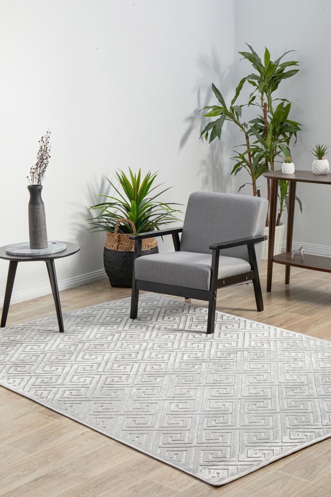 York Alice Silver Rug 290X200CM