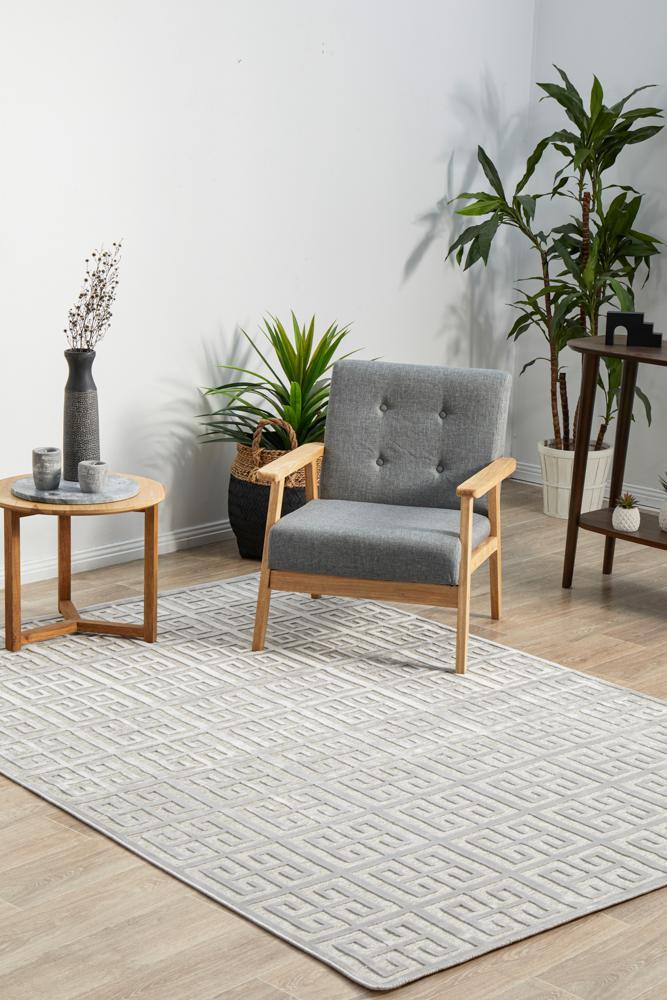 York Brenda Silver Rug 290X200CM