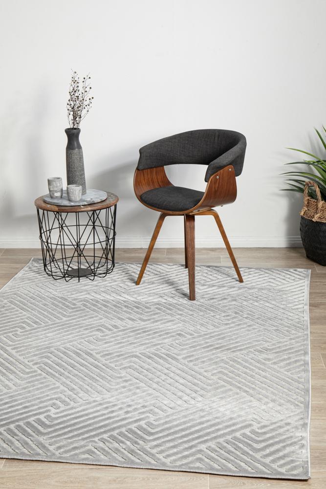 York Cindy Silver Rug 330X240CM