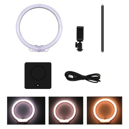 YWXLight 8 Inch Usb Charging Fill Light Self-Timer Beauty Vibrating Anchor Light