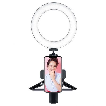 YWXLight Ring Light with Tripod Bracket Mini LED Video Light 3 Lighting Modes