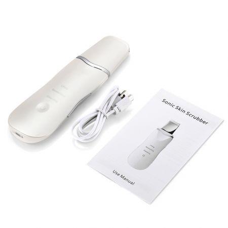 YZ - m010 Electric Ultrasonic Facial Scrubber Cleanse Massage Brighten Lift Skin Care Spatula