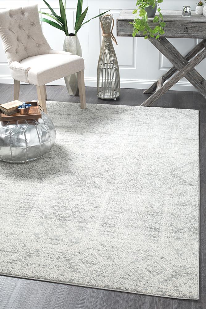 Zelda Silver Grey Rug 330X240cm