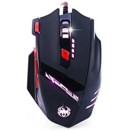 ZELOTES T-90 8 Key Wired USB Optical Game Mouse 13 Light Mode 9200DPI for Game Players