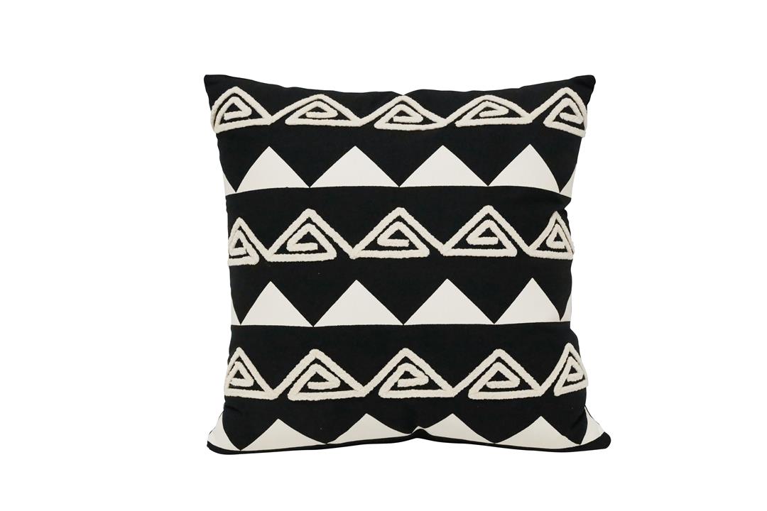 Ziggy Cushion Square - Black & White