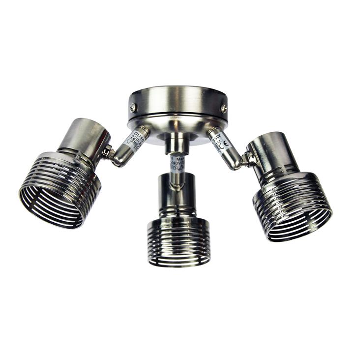 Zip Fan 3 Light Brushed Chrome Fan Light Kit